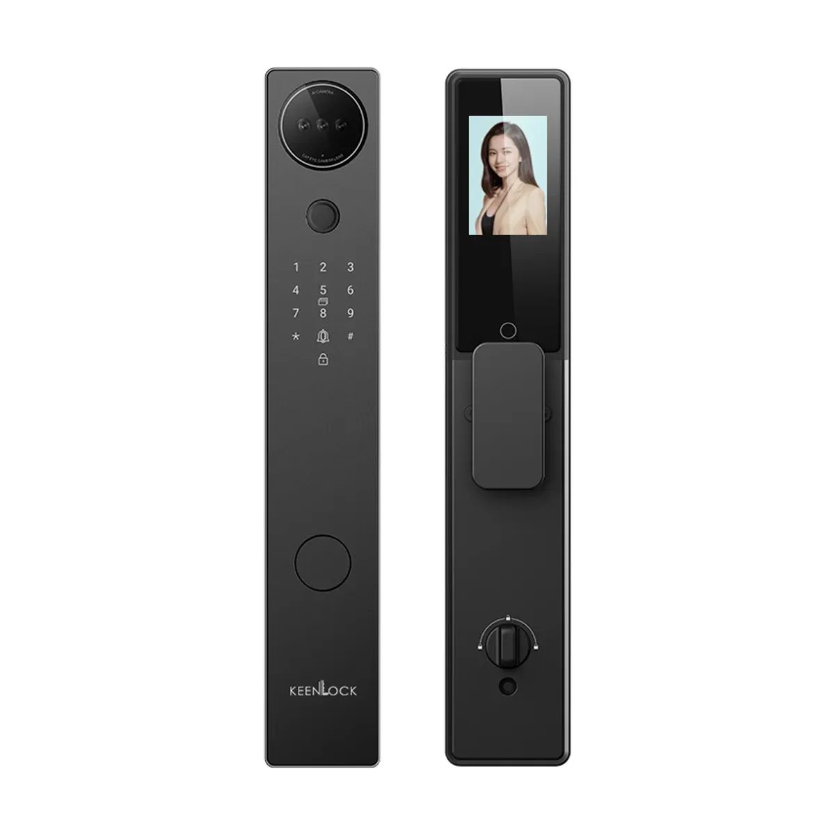 KeenLock KL-AP300 電子鎖 正反面視圖