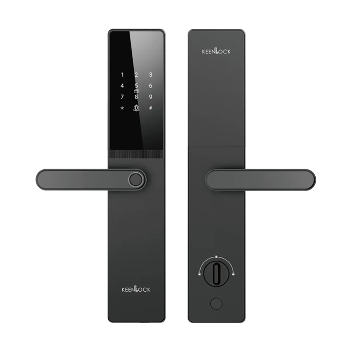 KeenLock KL-AT150 電子鎖 正反面視圖
